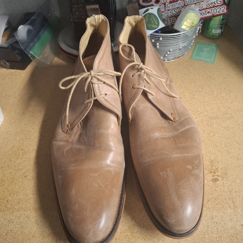 Aldo Men's Tan Leather Dress Shoes
